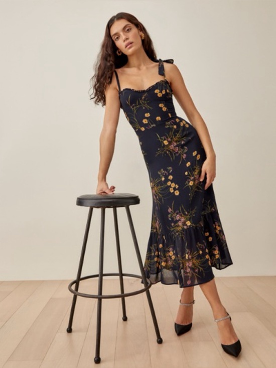 Reformation Dresses & Skirts - Reformation Nikita Midi Dress In Mademoiselle Size 8